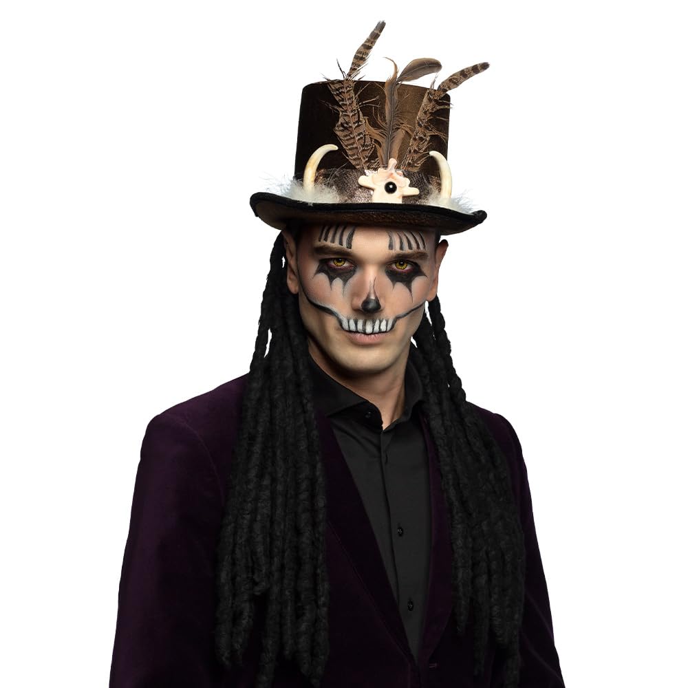 boland-buluku-voodoo-hut-mit-haar-f-r-halloween image 2
