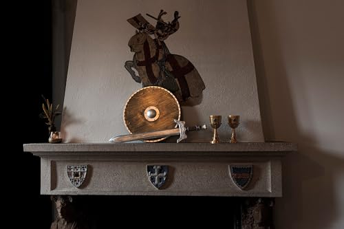 boland-44044-schutzschild-ritter-kost-mzubeh-r-40-cm-braun image 6