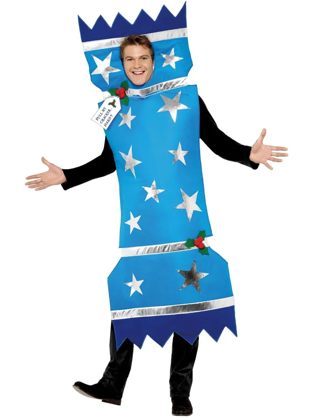 smiffys-fever-christmas-cracker-kost-m-blau-unisex image 1