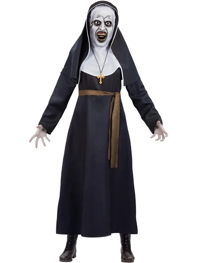 smiffys-fever-the-nun-valak-kost-m-damen-gr-m-mit-maske image 1