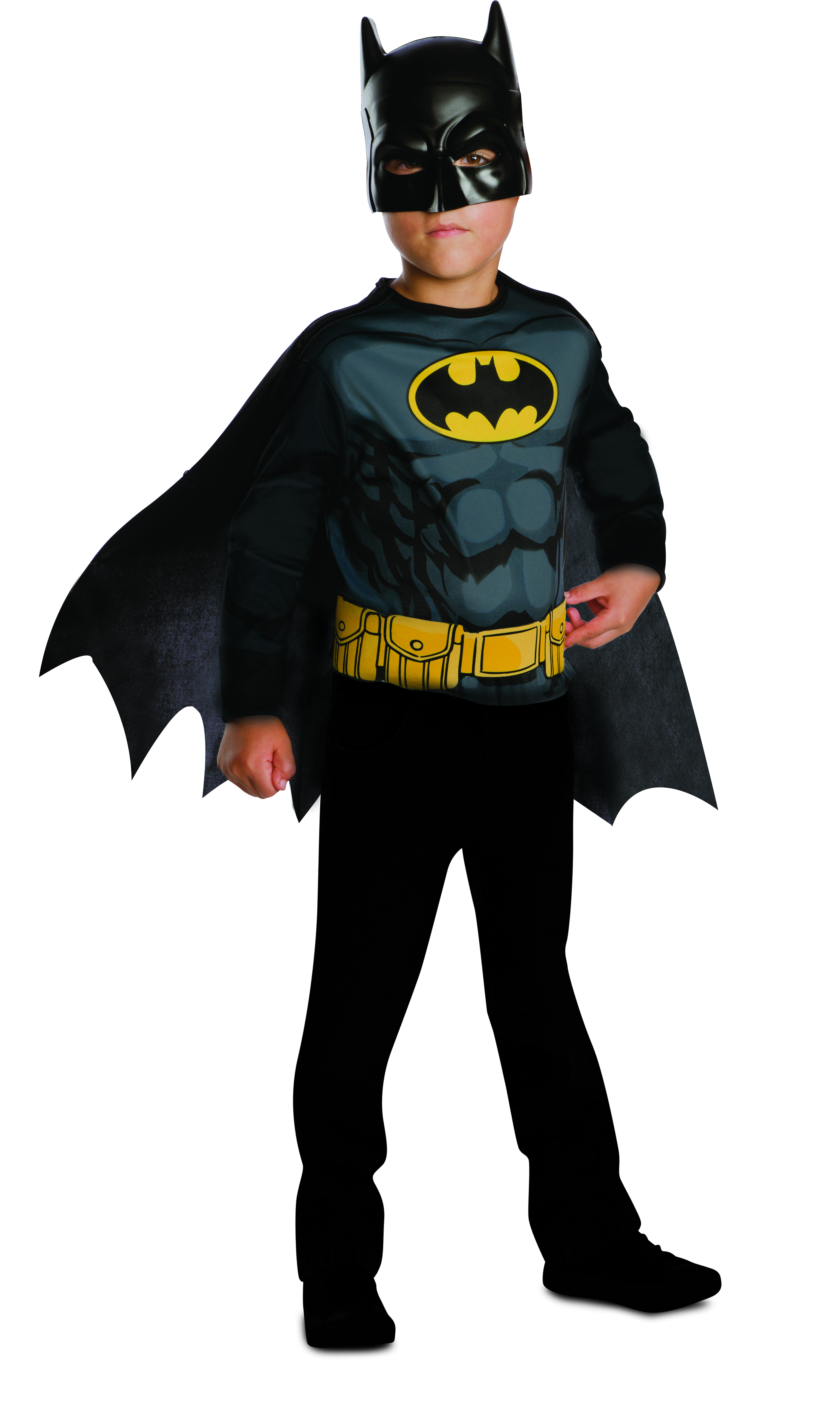 rubies-batman-kost-m-top-schwarz-mit-maske image 1