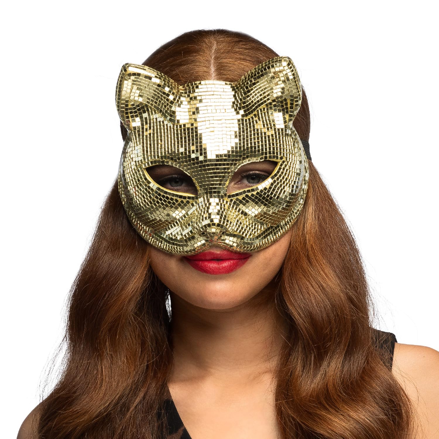 boland-masks-katzenmaske-disco-cat-silber-mosaik image 5