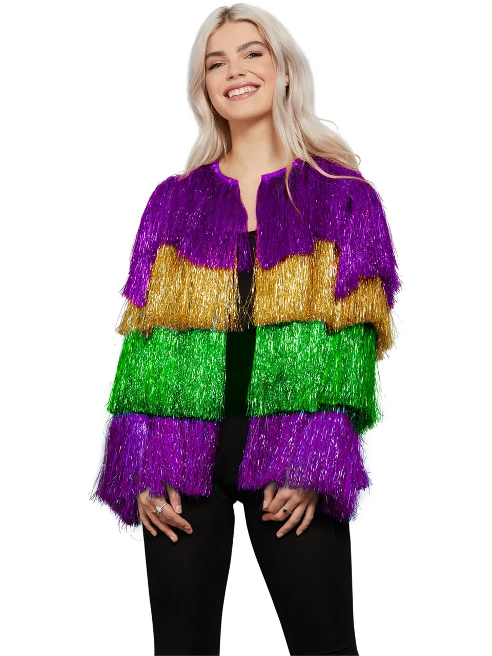 fever-mardi-gras-jacke-damen-lila-gold-gr-n image 1