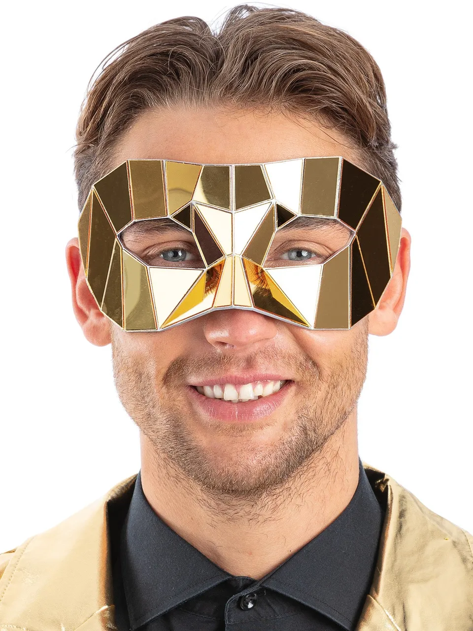smiffys-fever-augenmaske-gold-maske-maskenball-einheitsgr-e image 1