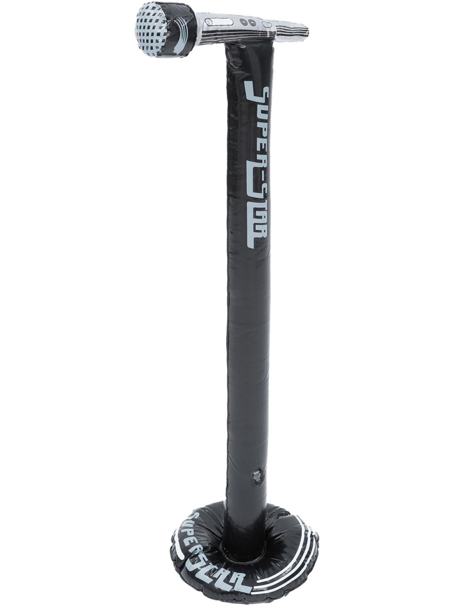 smiffys-time4fun-aufblasbares-mikrofon-mit-st-nder-90cm image 1