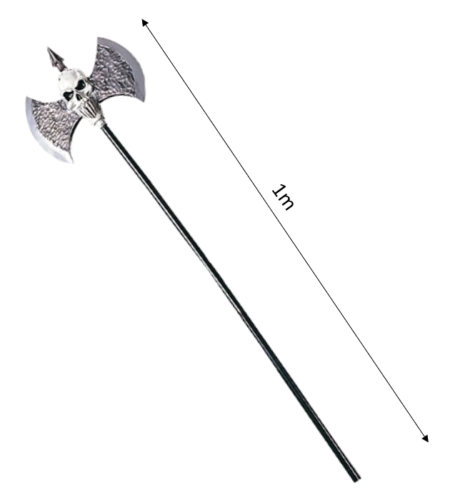 rubies-skull-warriors-axt-deluxe-100-cm-kost-mzubeh-r image 1