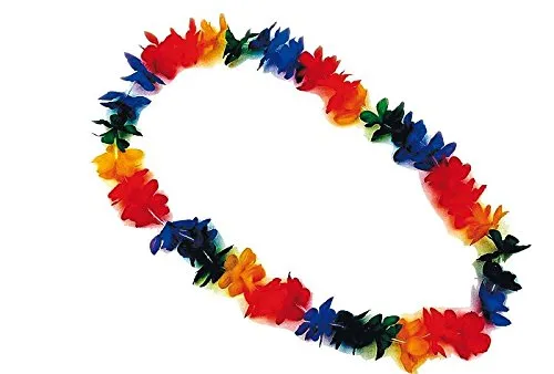 rubie-s-deluxe-hawaii-kette-hula-blumenkette-bunt-lang image 1