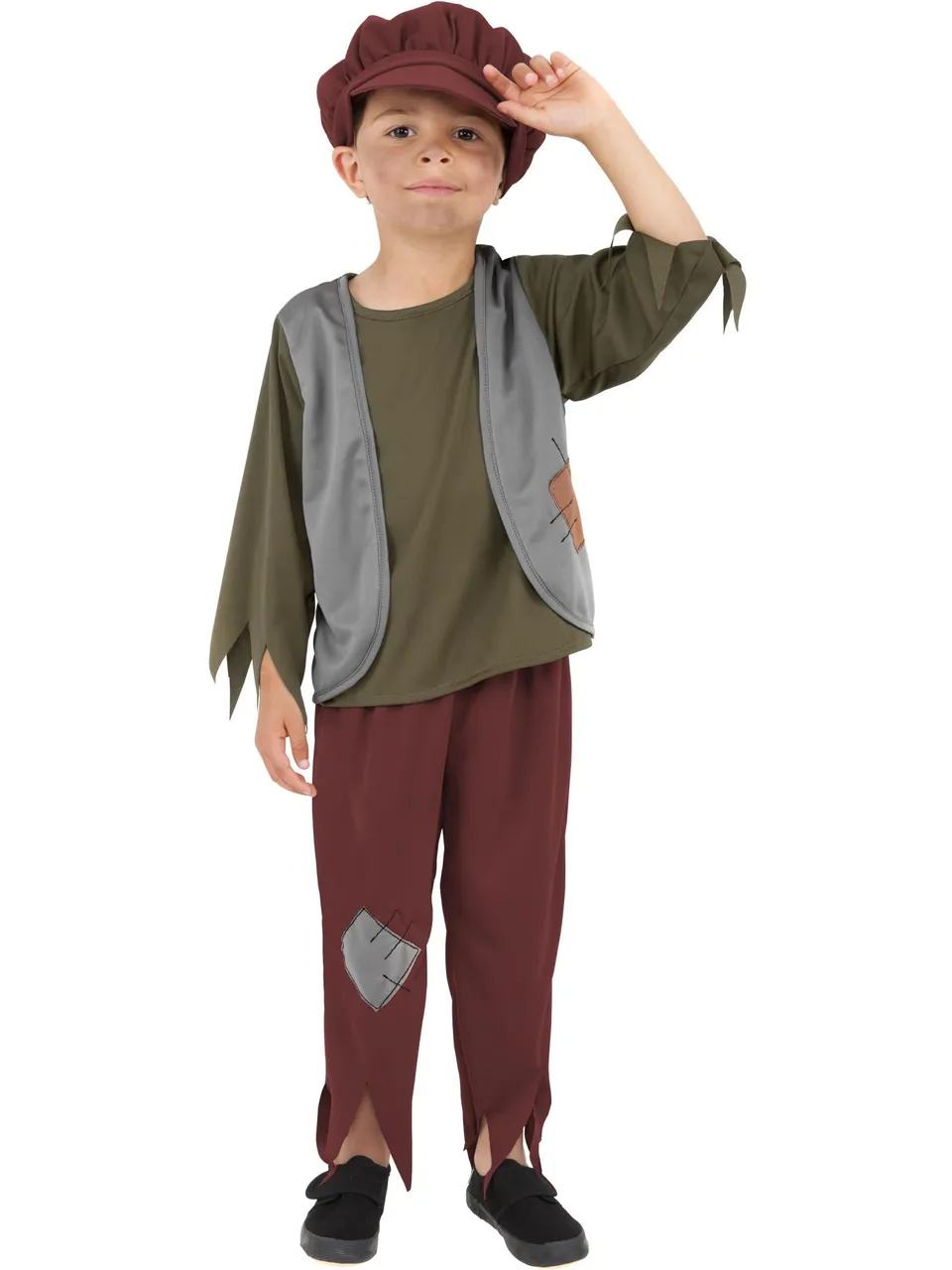 smiffys-fever-victorian-poor-boy-kost-m-gr-m-7-9-jahre image 1