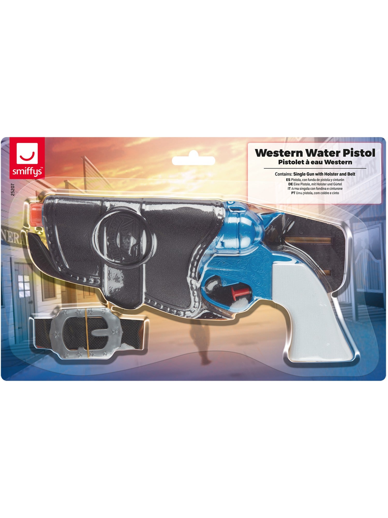 smiffys-fever-western-wasserpistole-blau-mit-holster-g-rtel image 2