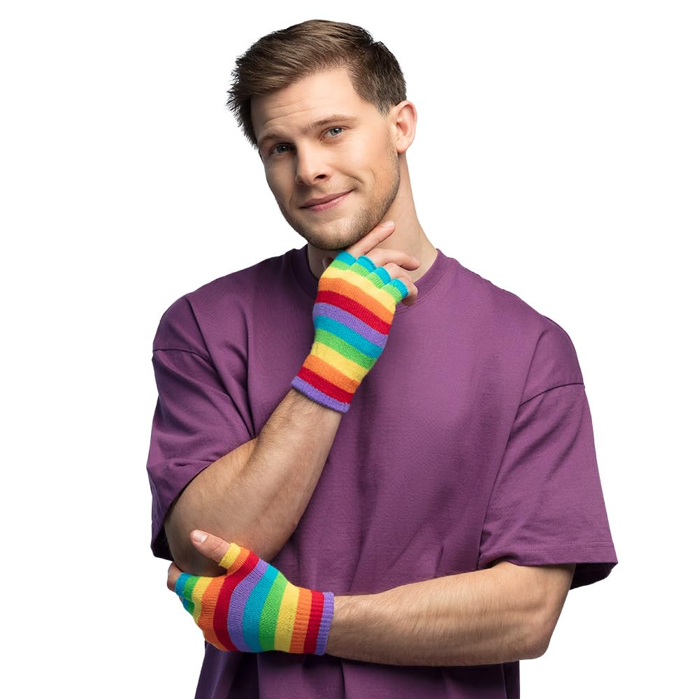 boland-01910-regenbogen-handschuhe-fingerlos-einheitsgr-e image 3