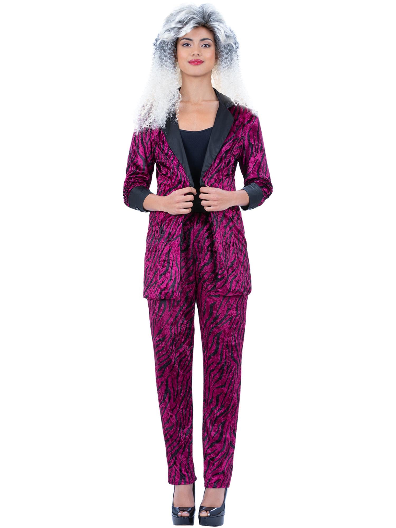 smiffys-fever-80s-pink-zebra-anzug-kost-m-jacke-hose image 2