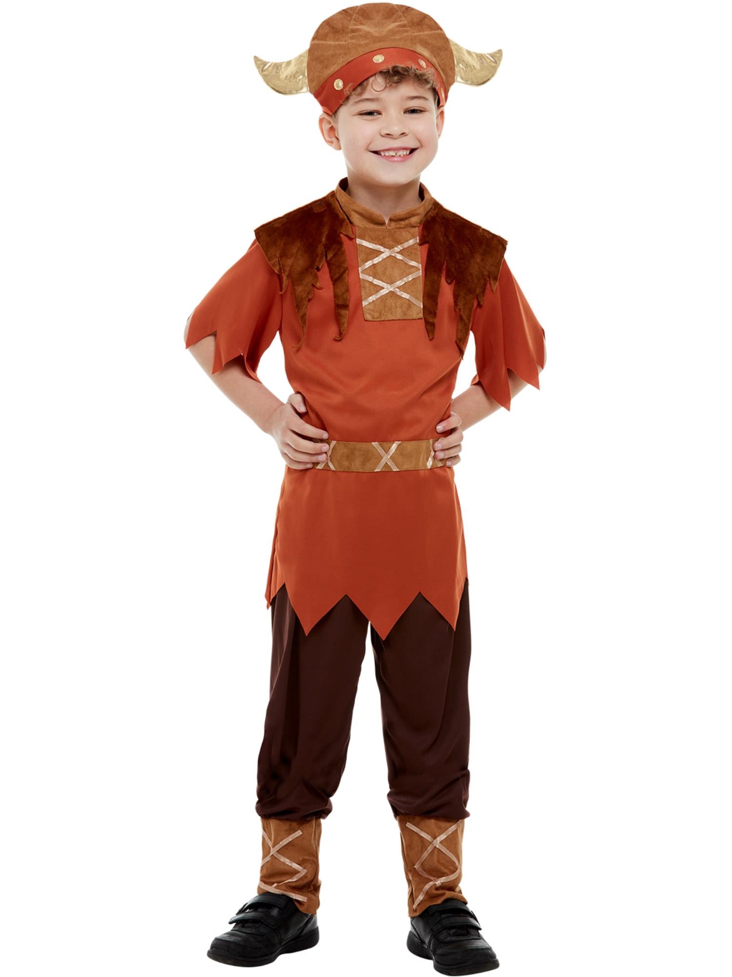 smiffys-fever-boys-viking-costume-kost-m-braun-large-10-12-j image 4