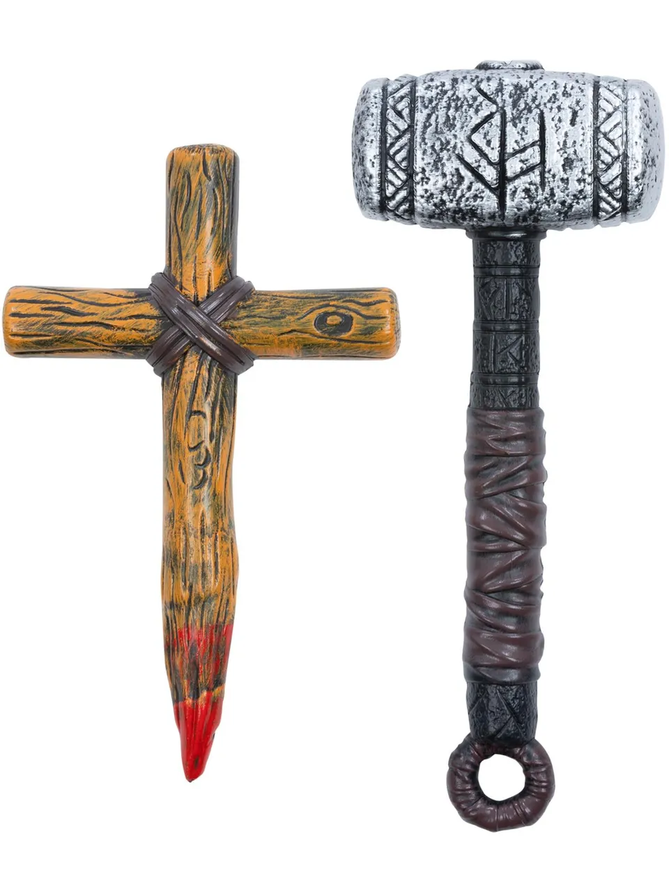 smiffys-fever-vampire-slayer-set-pfahl-und-hammer image 1