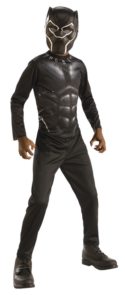 rubie-s-deluxe-black-panther-kost-m-8-10-jahre-marvel image 1