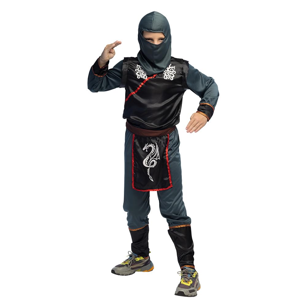 boland-ninja-kinderkost-m-3-4-jahre-5-teilig-schwarz image 1