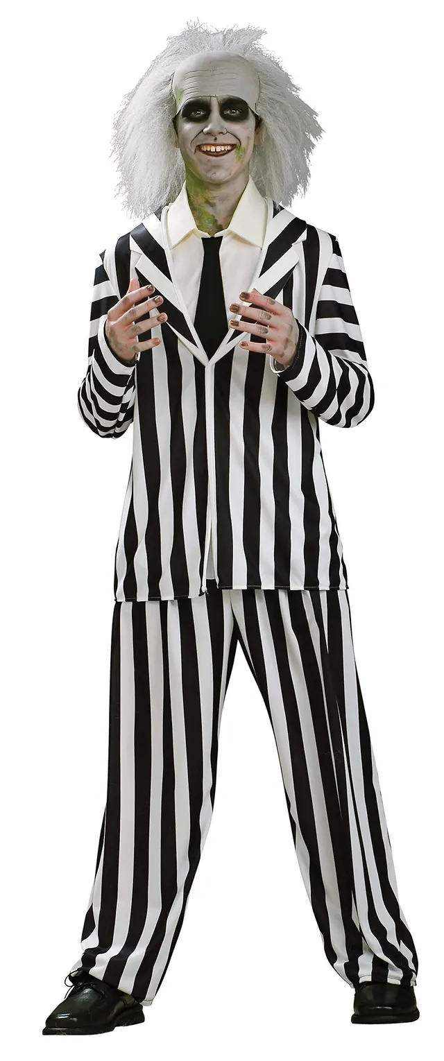rubie-s-deluxe-beetlejuice-kost-m-herren-teen-schwarz-wei image 1