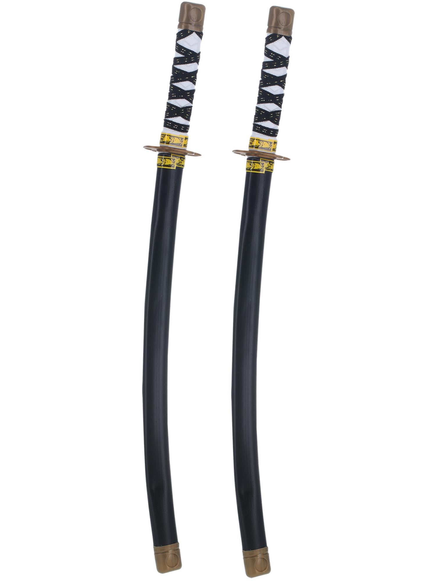 smiffys-fever-ninja-swords-2er-set-59cm-spielzeug-katana image 1