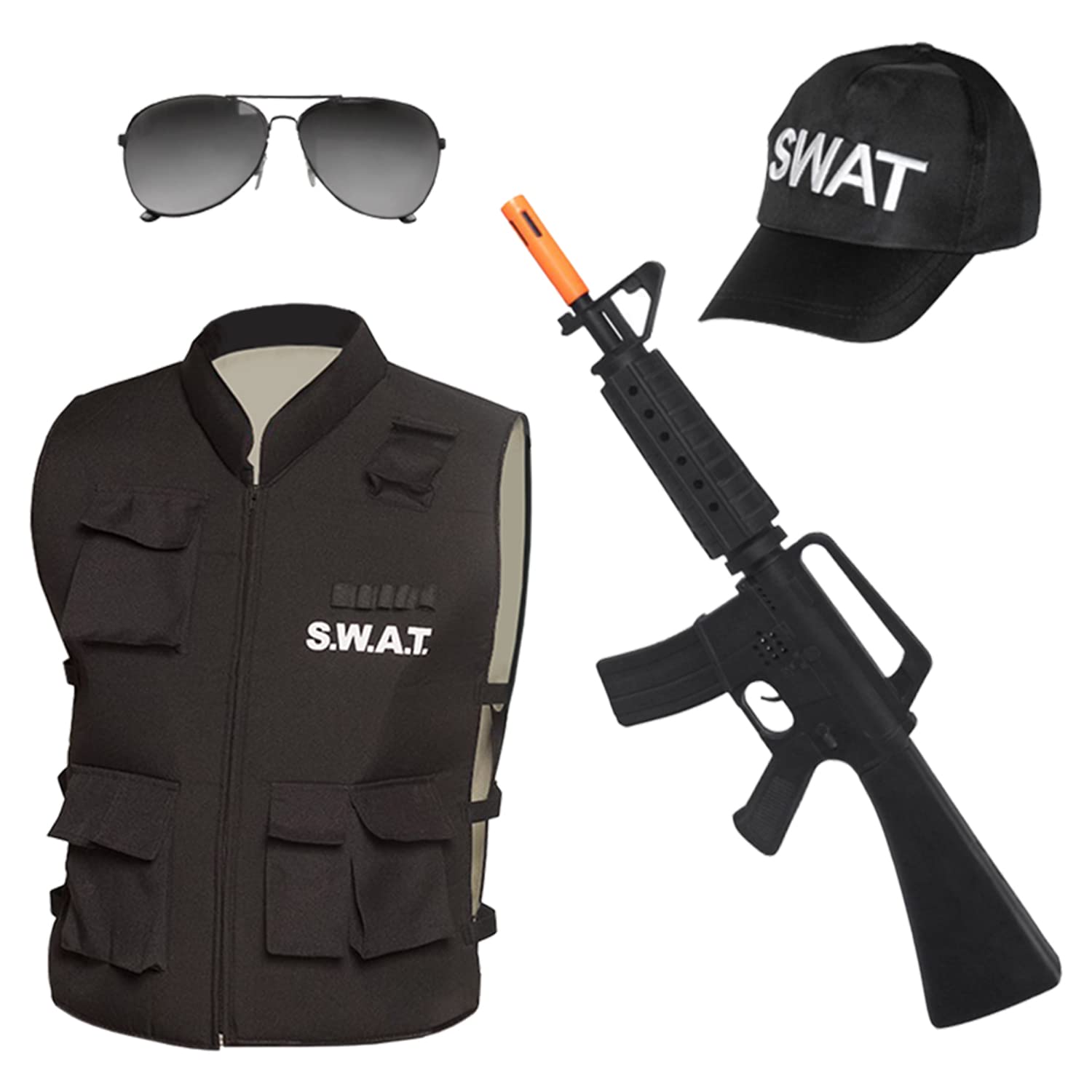boland-headwear-swat-set-erwachsene-l-xl-weste-m-tze-brille image 1