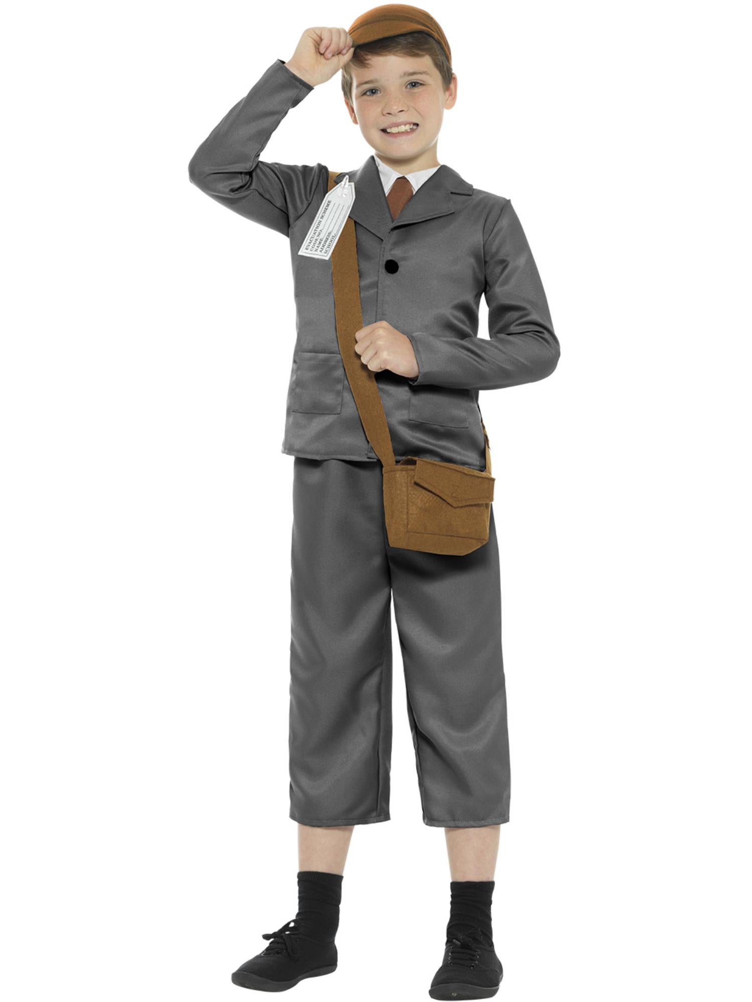 smiffys-fever-evacuee-kost-m-jungen-m-7-9-grau image 1