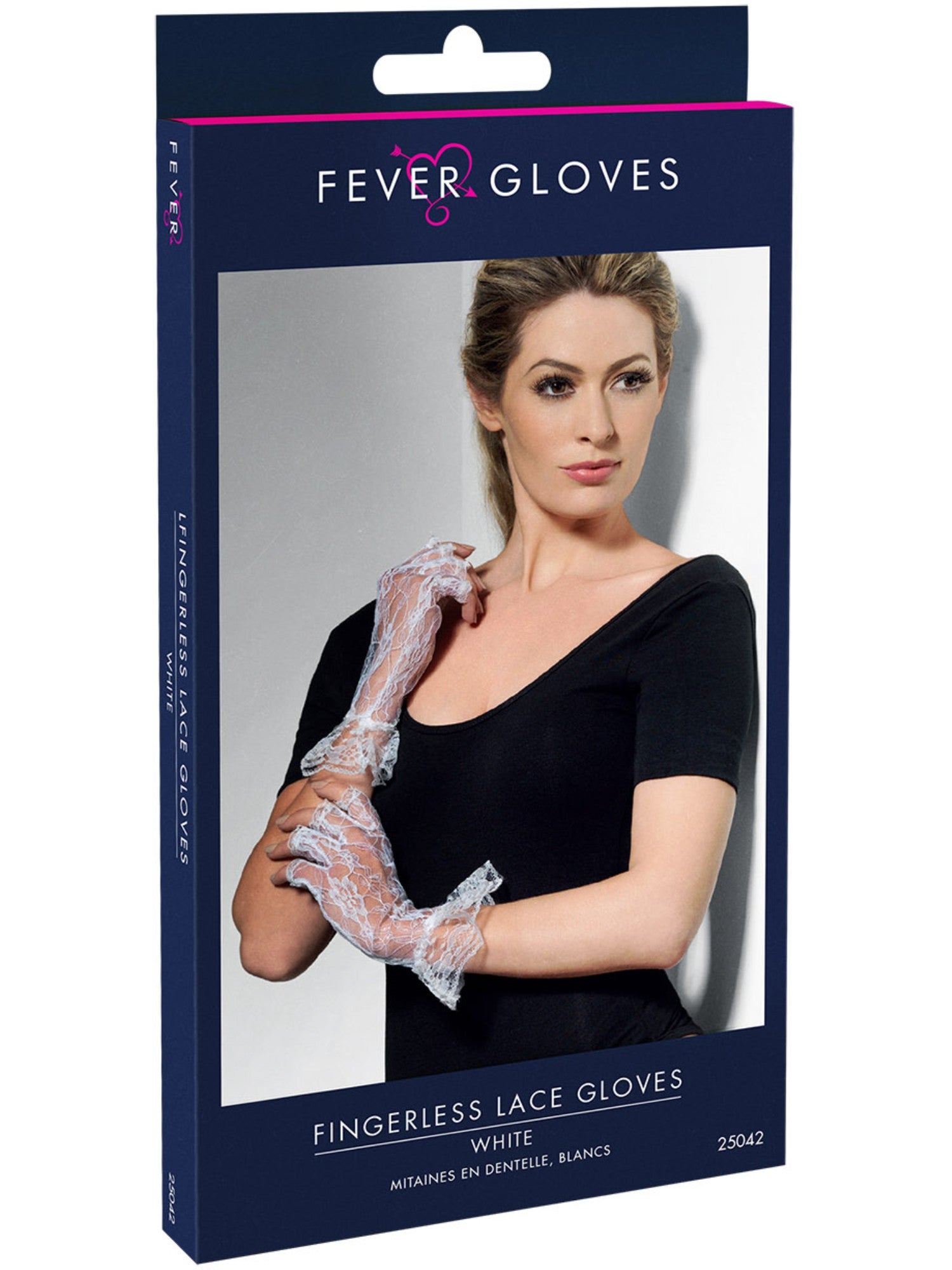 smiffys-fever-spitzenhandschuhe-wei-fingerlos-damen image 2