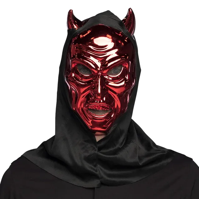 boland-verspiegelte-maske-mit-kapuze-rot-halloween image 1