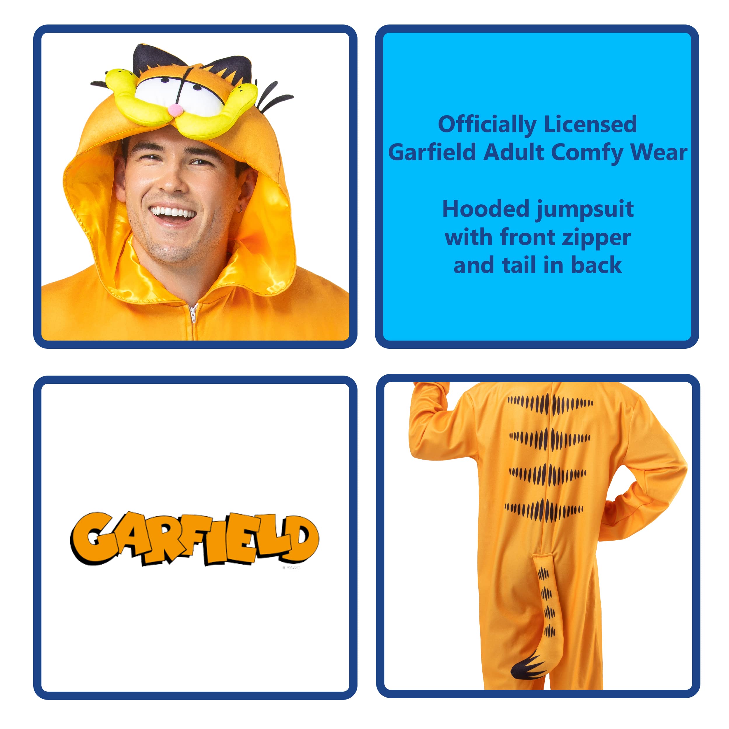 rubie-s-deluxe-garfield-overall-kost-m-erwachsene-s-m-fleece image 2
