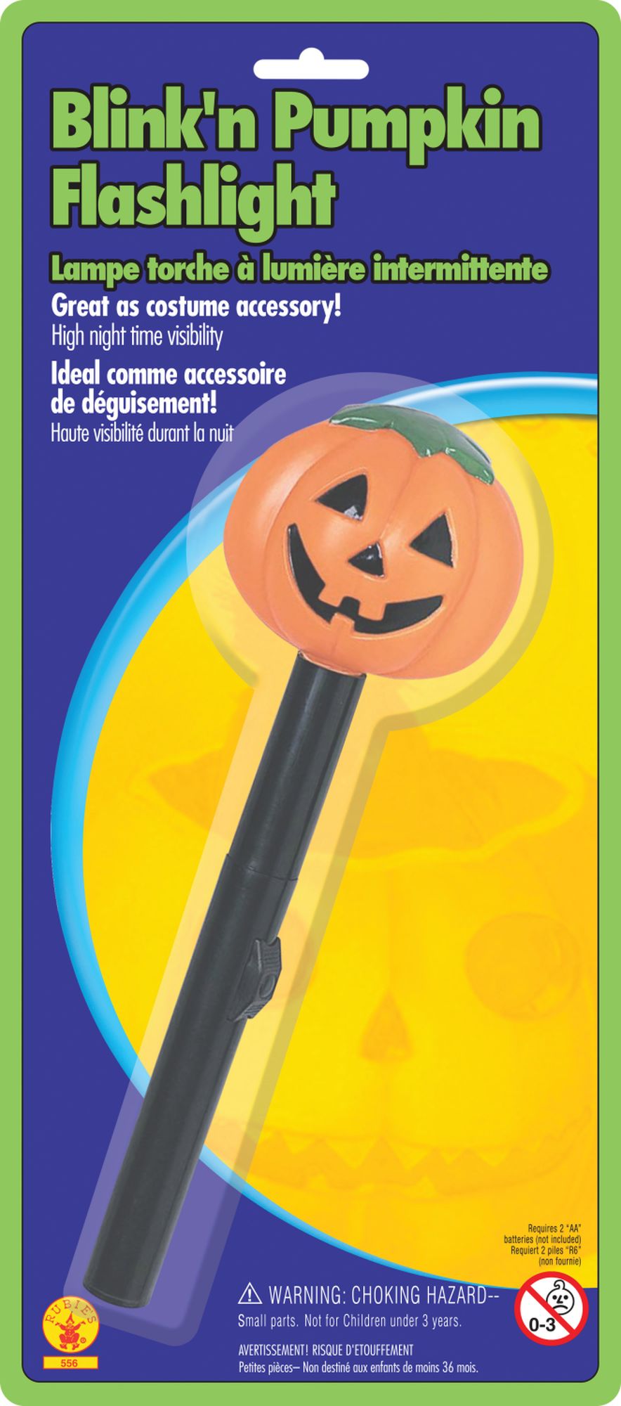rubies-k-rbis-leuchtstab-halloween-orange-mit-blinklicht image 2