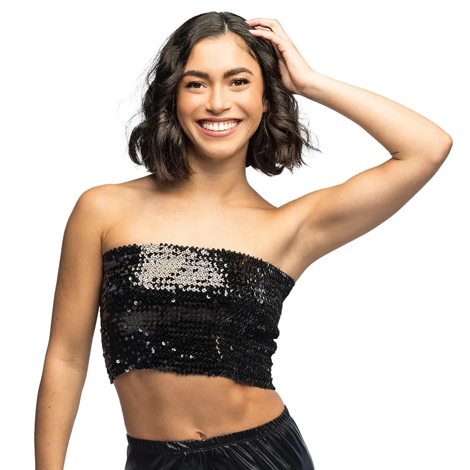 boland-sparkle-bandeau-top-pailletten-schwarz-m-l image 1