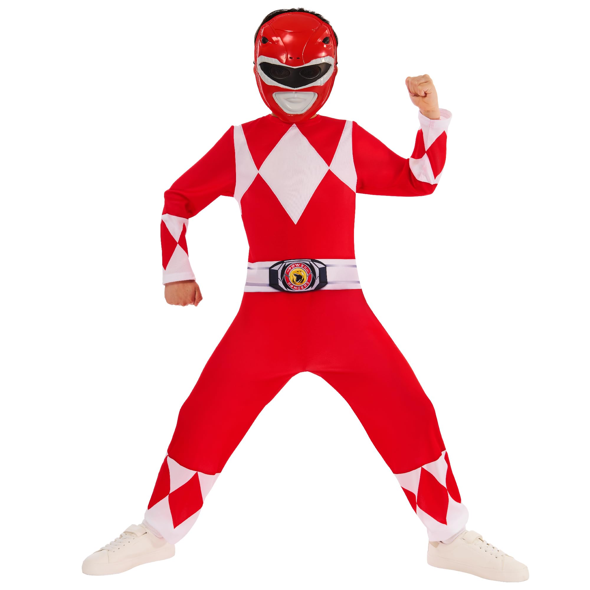rubie-s-deluxe-mighty-morphin-red-ranger-kost-m-9-10-jahre image 1