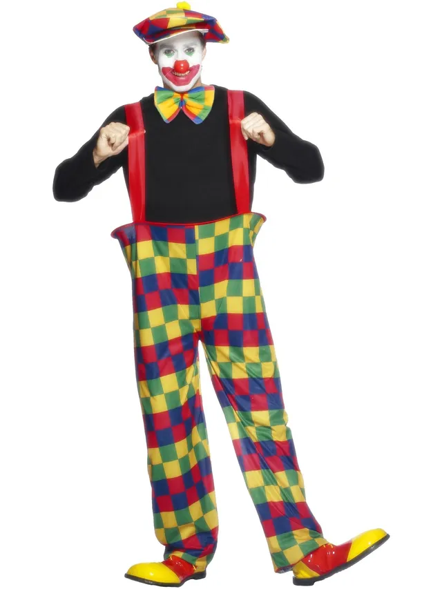 smiffys-fever-clown-kost-m-bunt-gestreift-3-tlg image 1