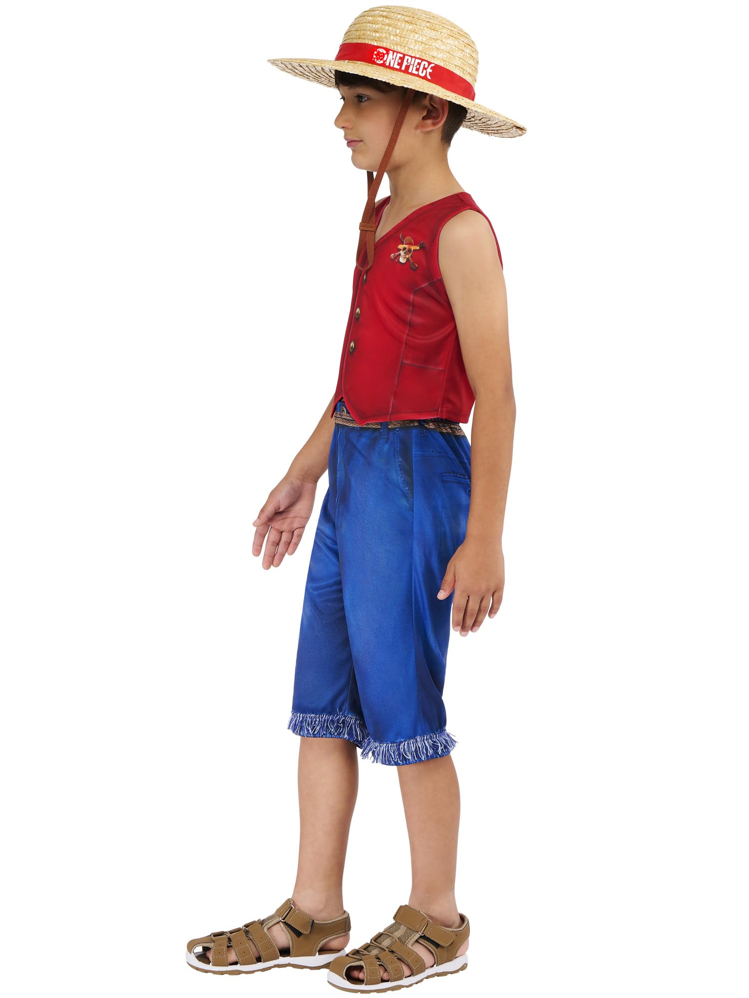 rubie-s-deluxe-one-piece-luffy-kost-m-kinder-9-10-jahre image 3