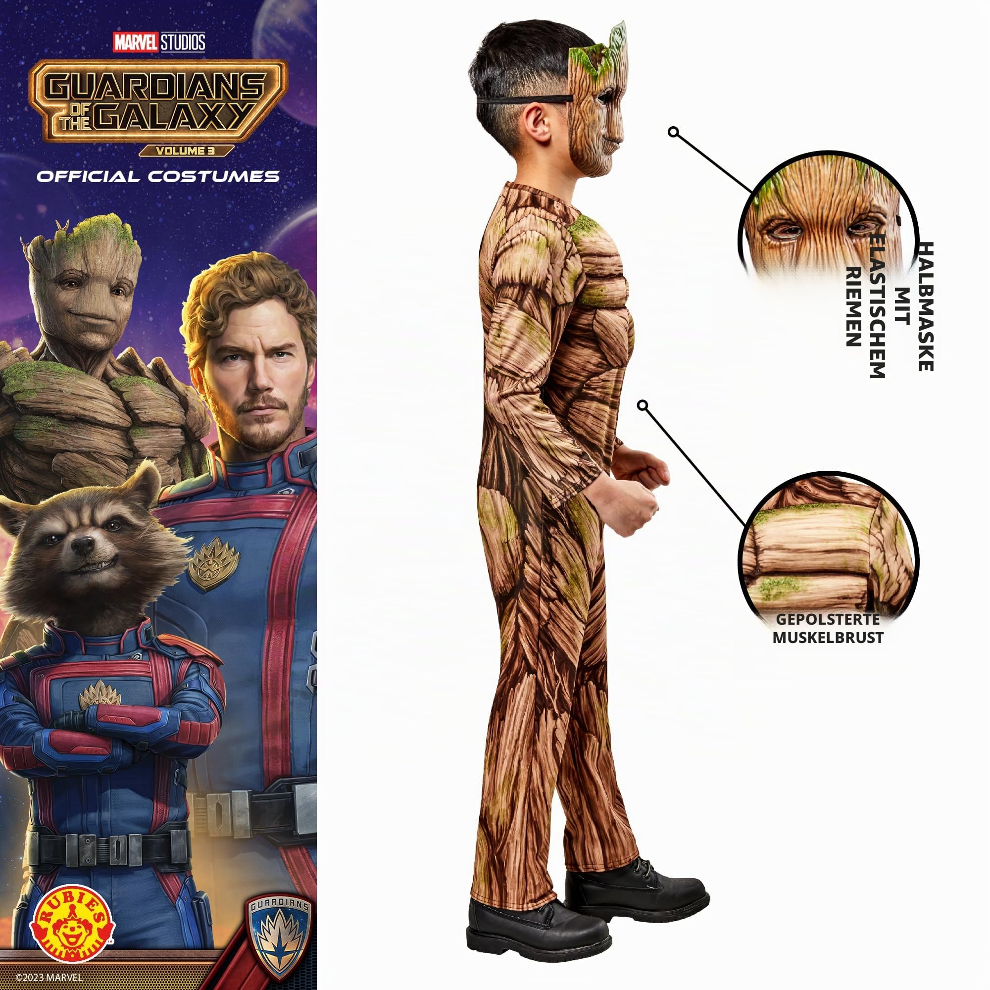 rubie-s-deluxe-groot-kost-m-kinder-7-8-jahre-maske image 3