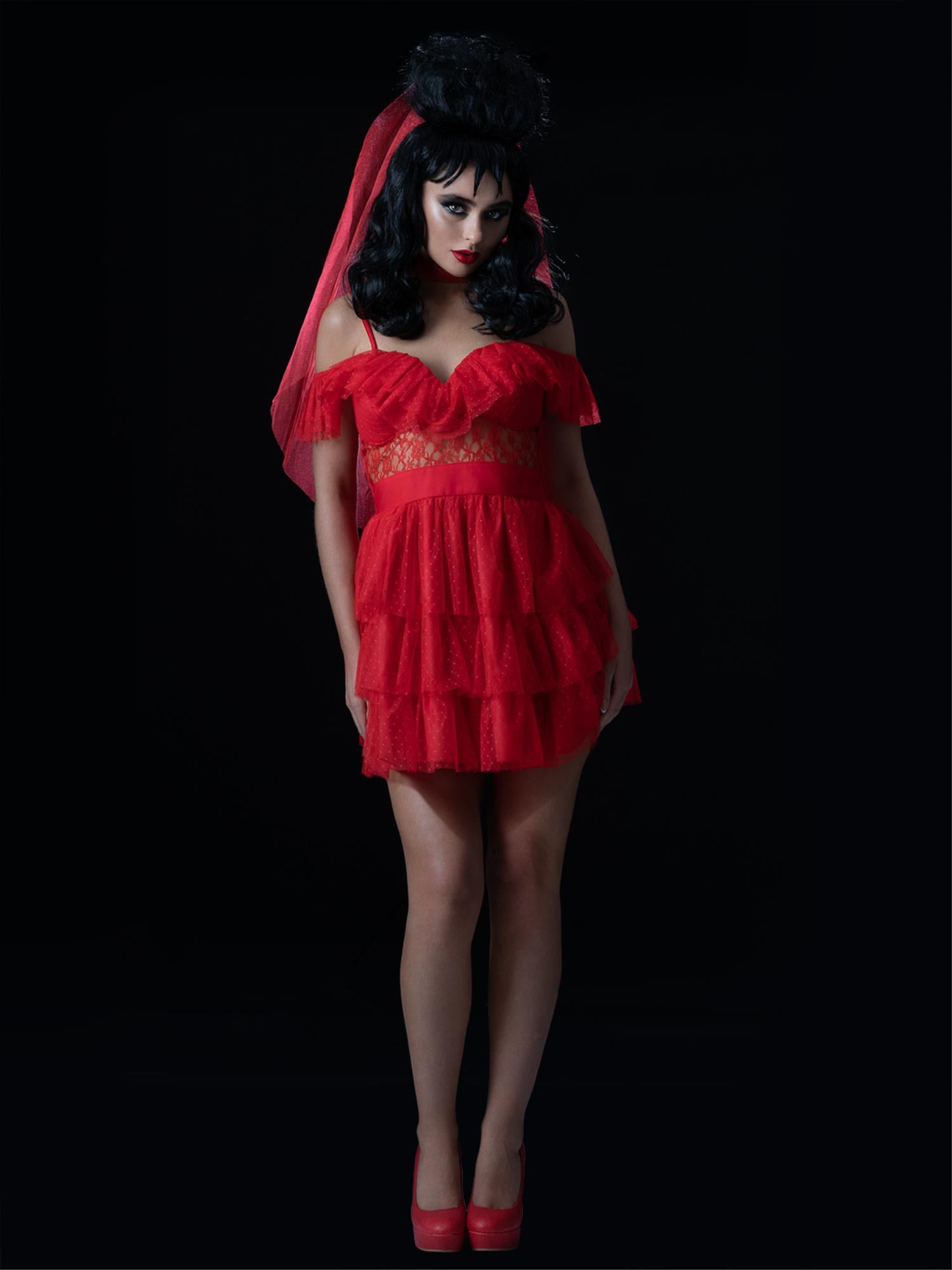 smiffys-fever-beetlejuice-lydia-braut-kost-m-rot-gr-s image 4