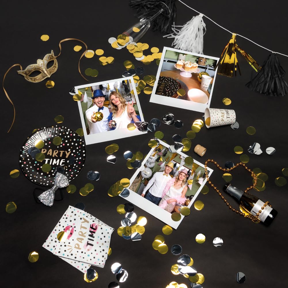 boland-decorations-quasten-girlande-party-time-3-m-gold image 4