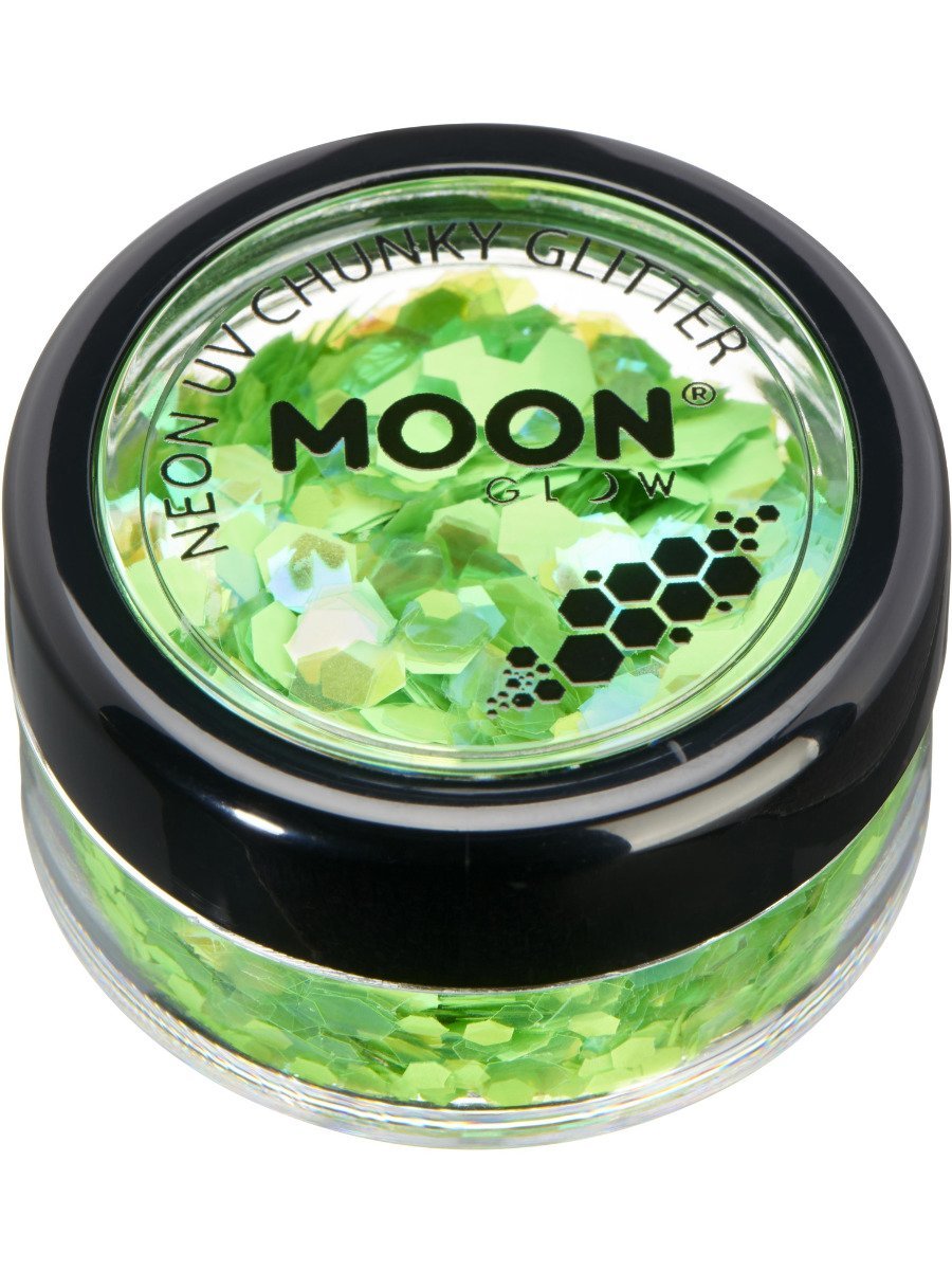 smiffys-makeup-fx-neon-uv-glitzer-blau-3g-chunky image 4