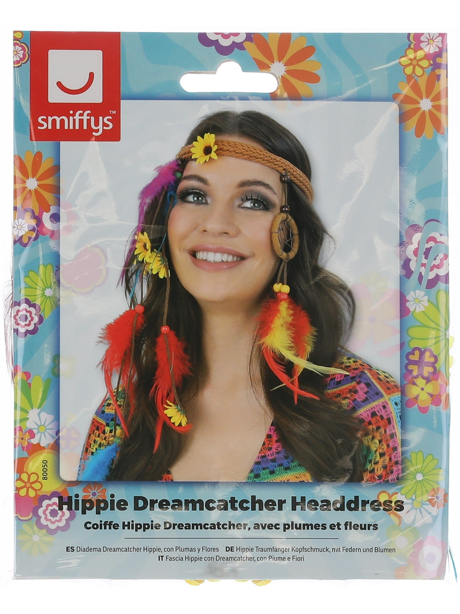smiffys-fever-hippie-traumf-nger-stirnband-bunt-federn image 3