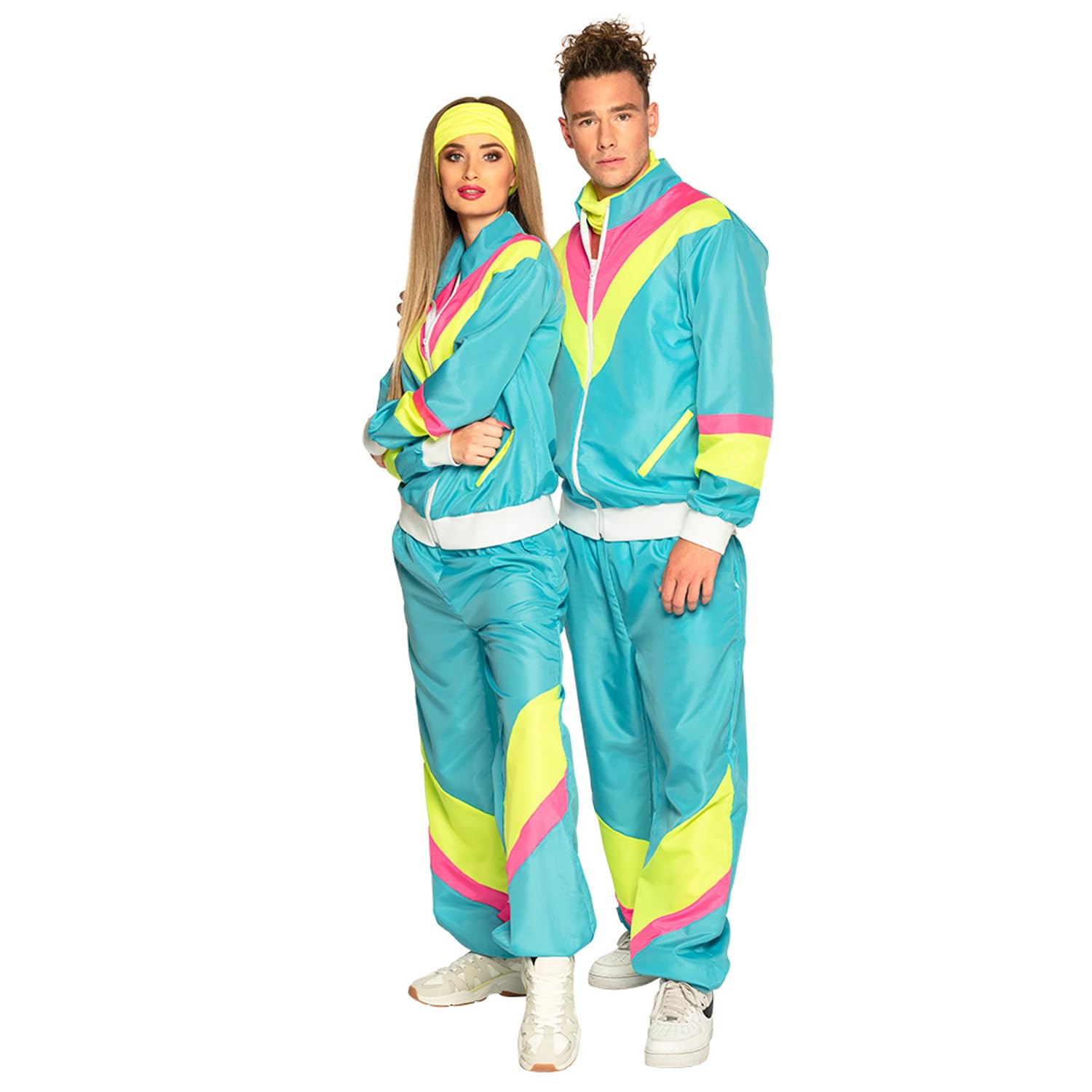 boland-retro-trainingsanzug-80er-kost-m-gr-l-pink-gelb image 1
