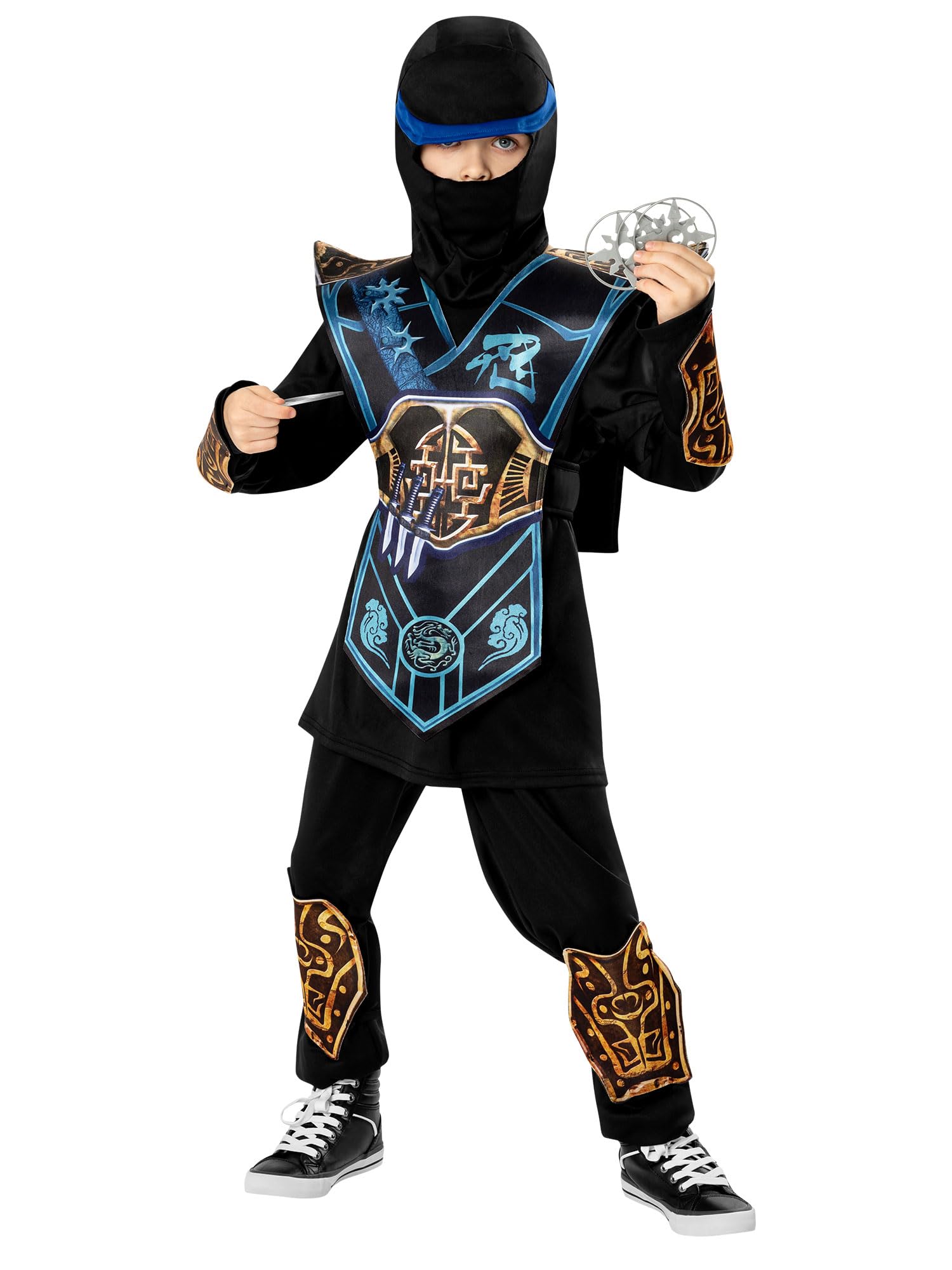 rubie-s-deluxe-blue-ninja-kinderkost-m-overall-blau-5-6-jahre image 5