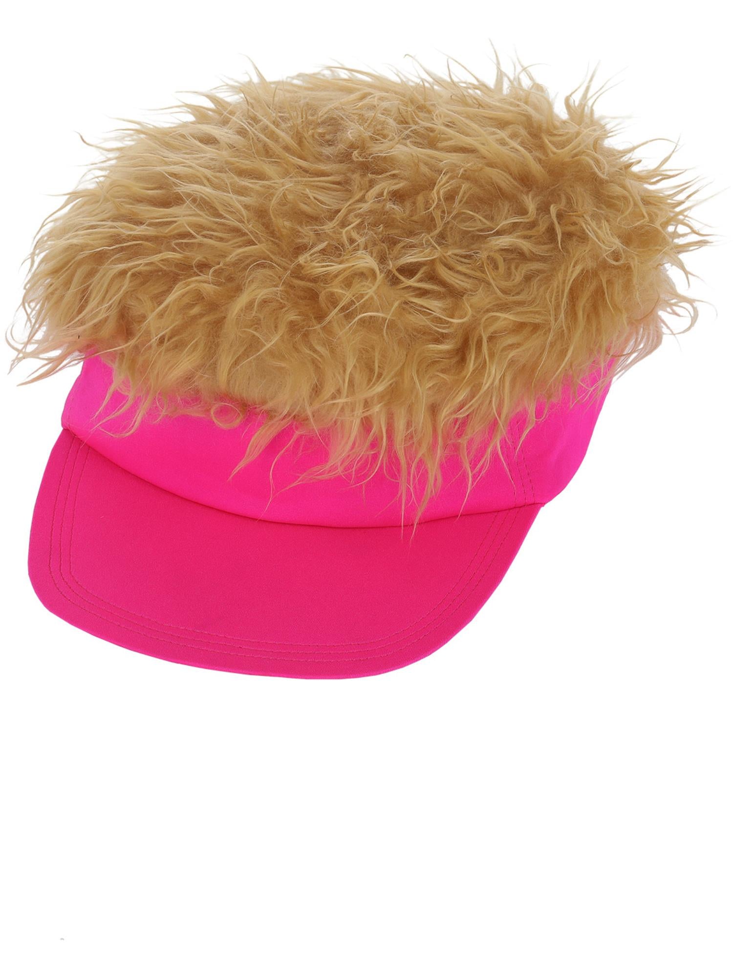 smiffys-fever-neon-pink-visor-hut-mit-blond-haar-einheitsgr-e image 2