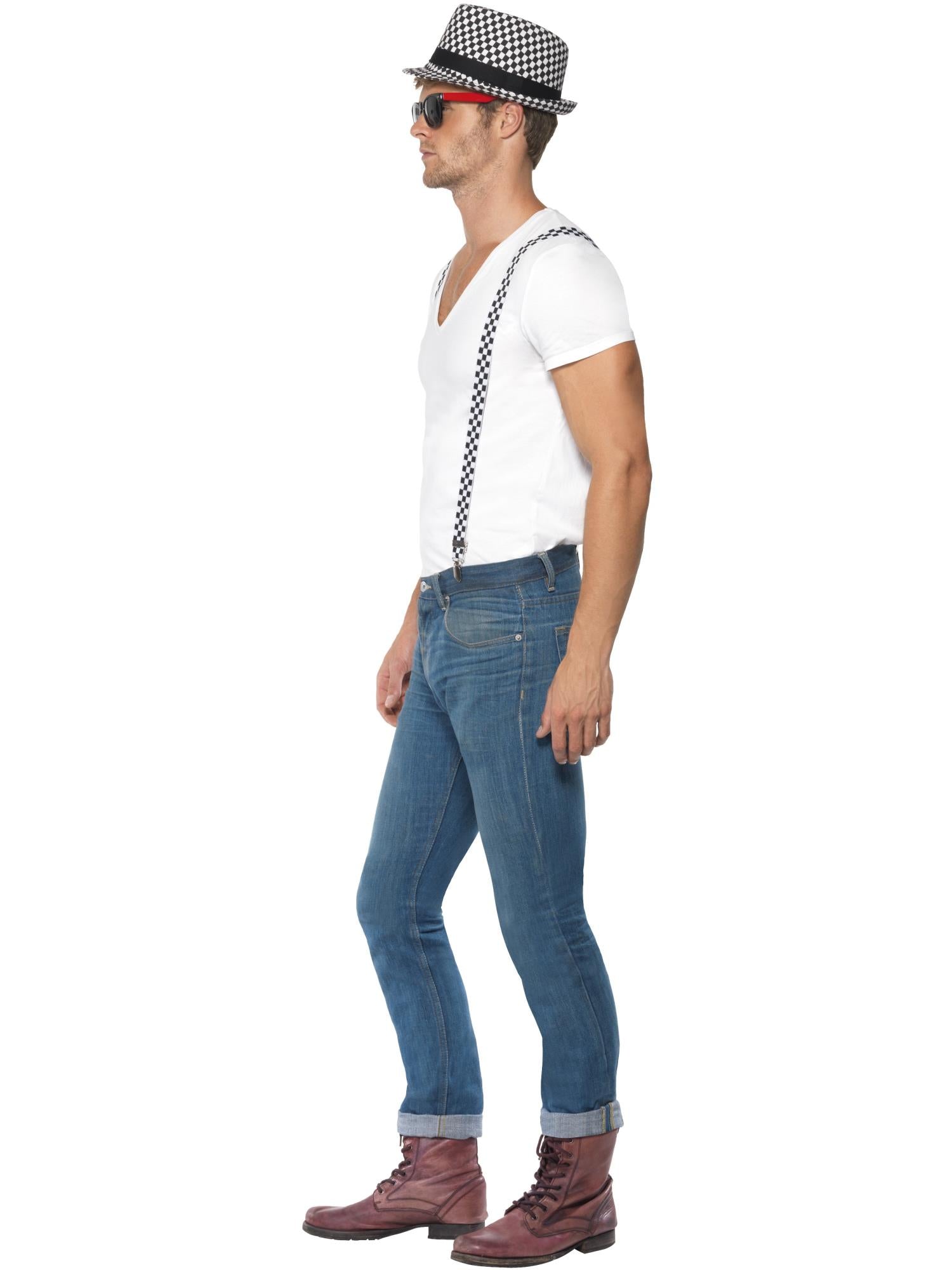 smiffys-fever-ska-kost-m-set-schwarz-weiss-mit-hut-herren image 3