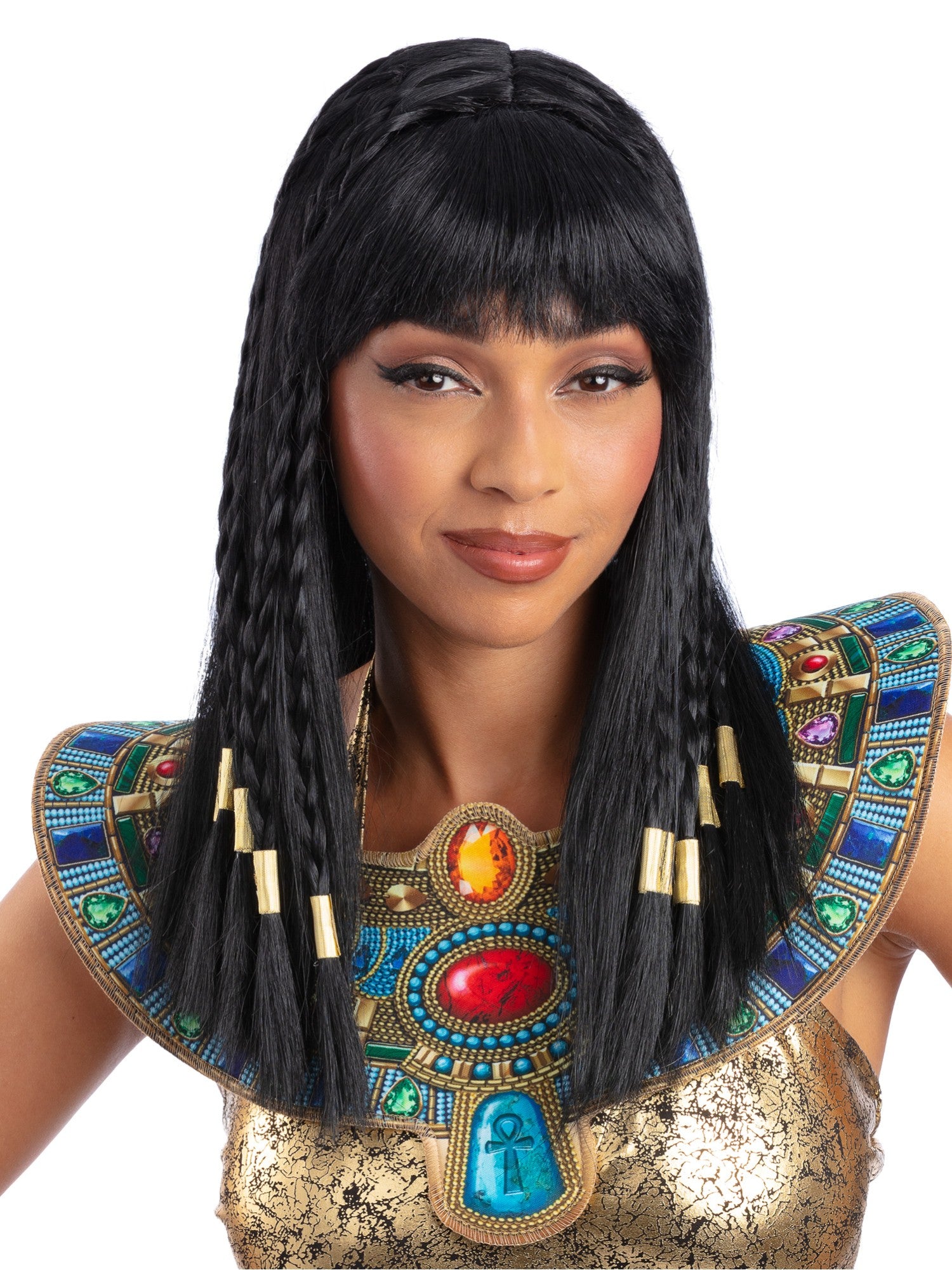 smiffys-fever-cleopatra-per-cke-schwarz-gold-damen-per-cke image 2