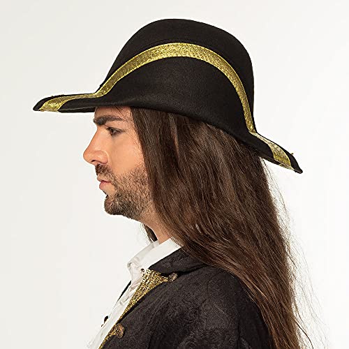 boland-piratenhut-admiral-bicorne-hut-schwarz-gold-59-cm image 7