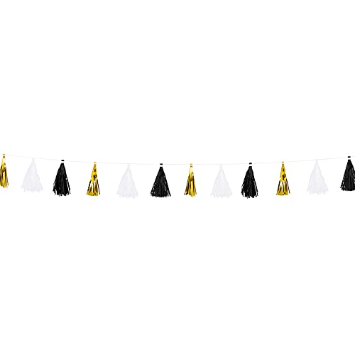boland-decorations-quasten-girlande-party-time-3-m-gold image 7