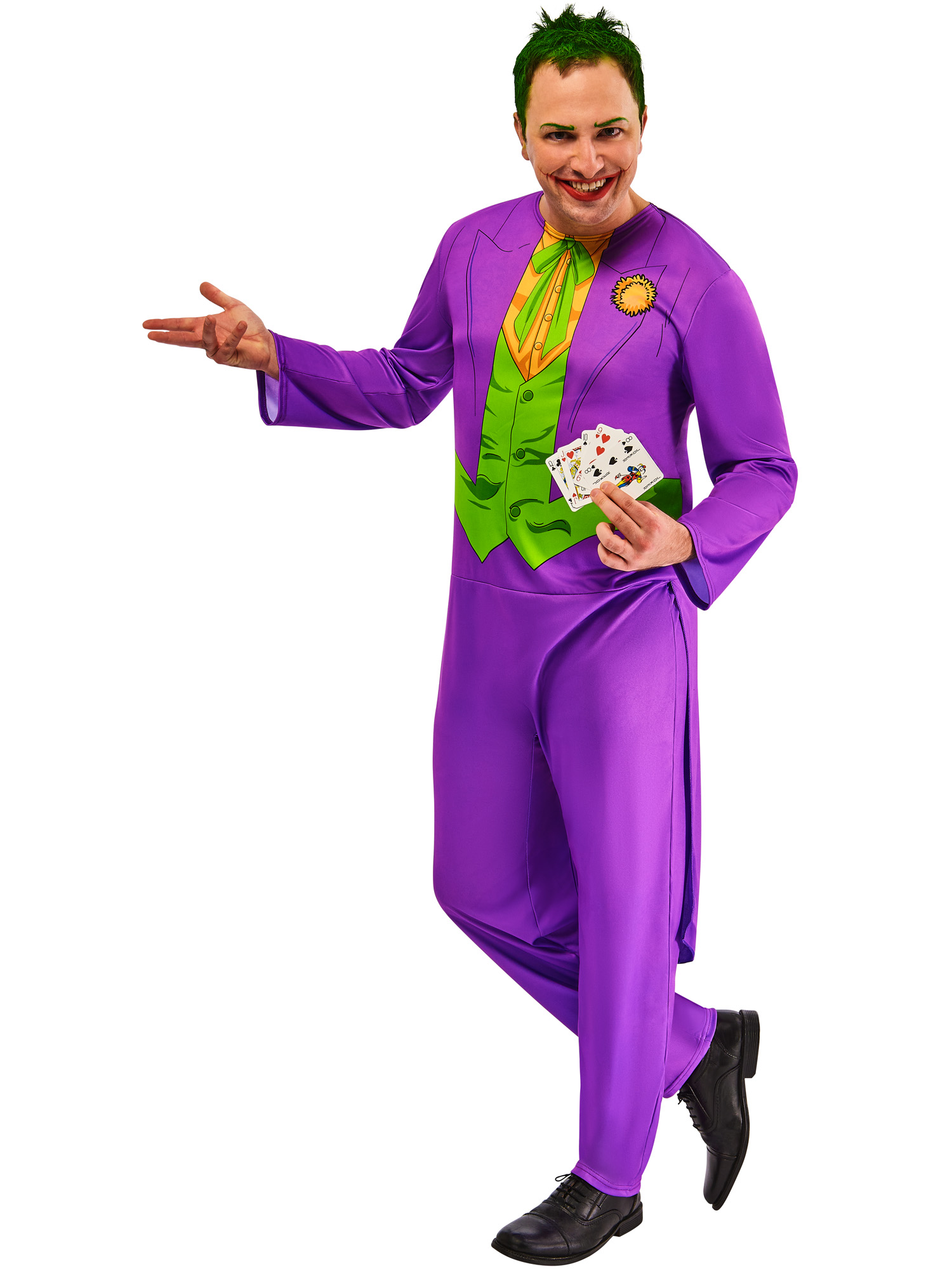 rubies-joker-kost-m-overall-gr-m-lila-gr-n-einstieg image 5