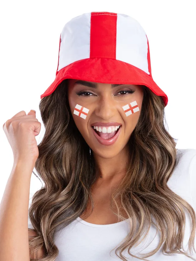 smiffys-fever-england-bucket-hat-anglerhut-rot-wei image 1
