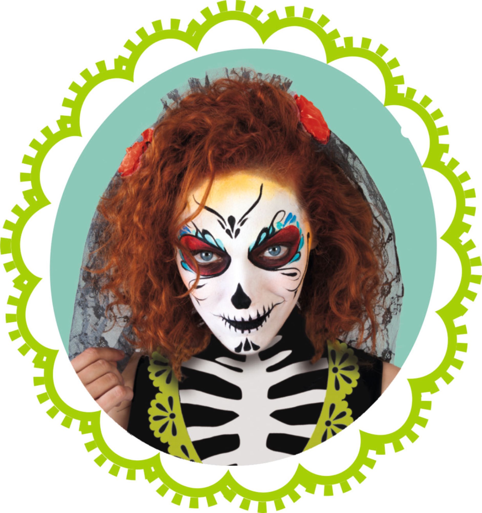 rubies-dia-de-los-muertos-kleid-damen-gr-n image 2