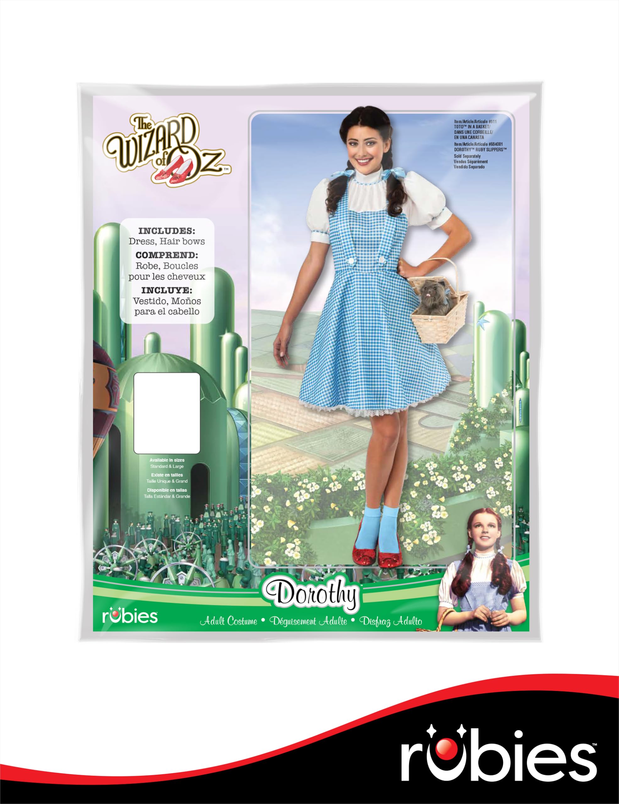 rubie-s-deluxe-dorothy-kleid-damenkost-m-std-blau-wei image 6