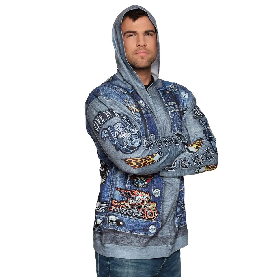 boland-84100-biker-kapuzenjacke-hoodie-herren-gr-m image 1