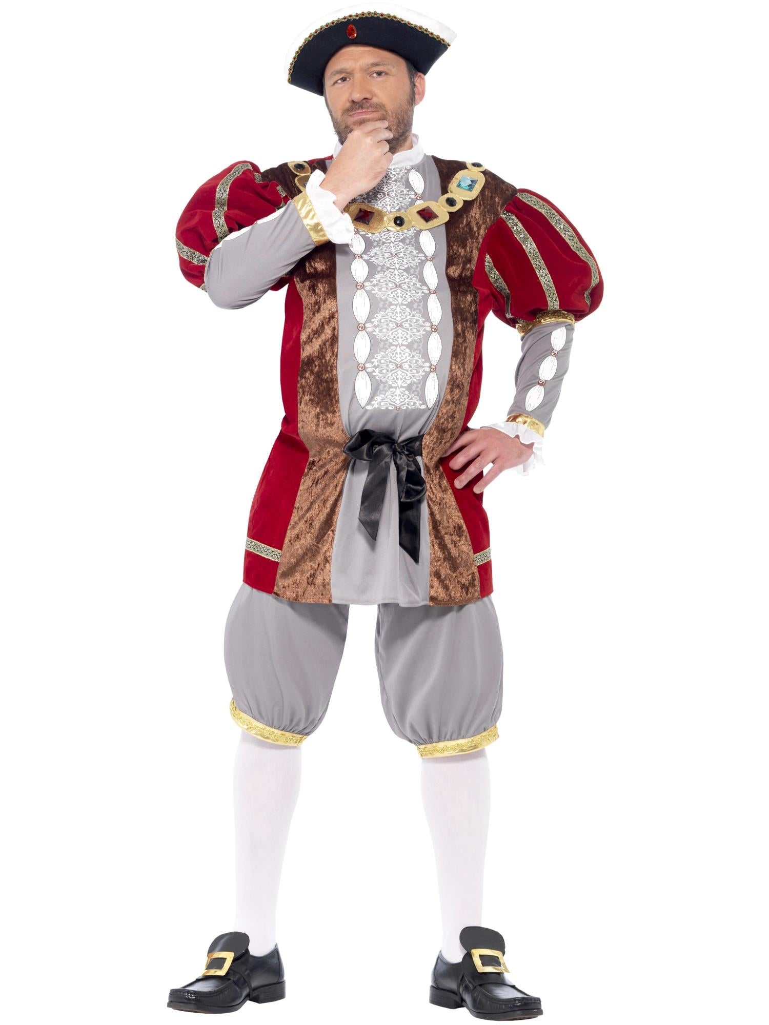 smiffys-fever-henry-viii-k-nig-kost-m-rot-deluxe image 4