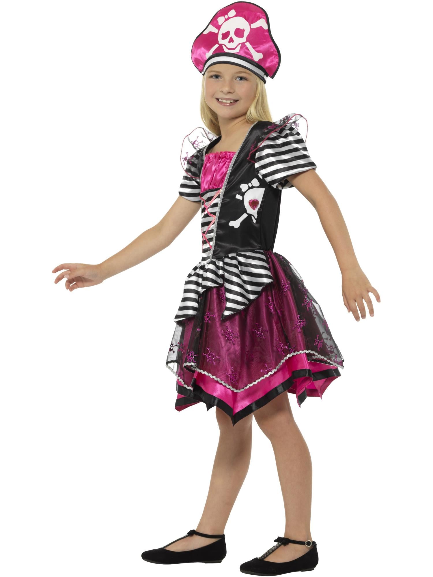 smiffys-fever-perfect-pirate-girl-pirat-kost-m-rosa-4-9j image 3